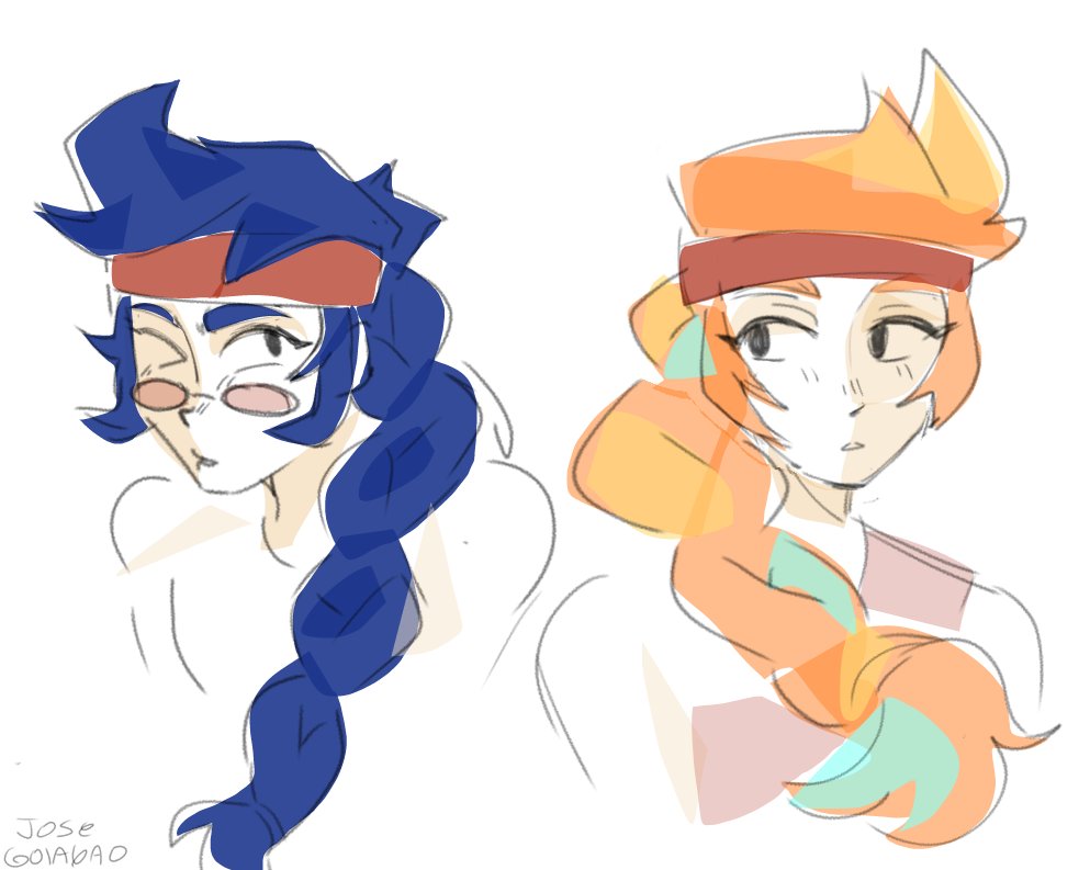 i just realized that the "female version" of fang is just him with ambers haircut