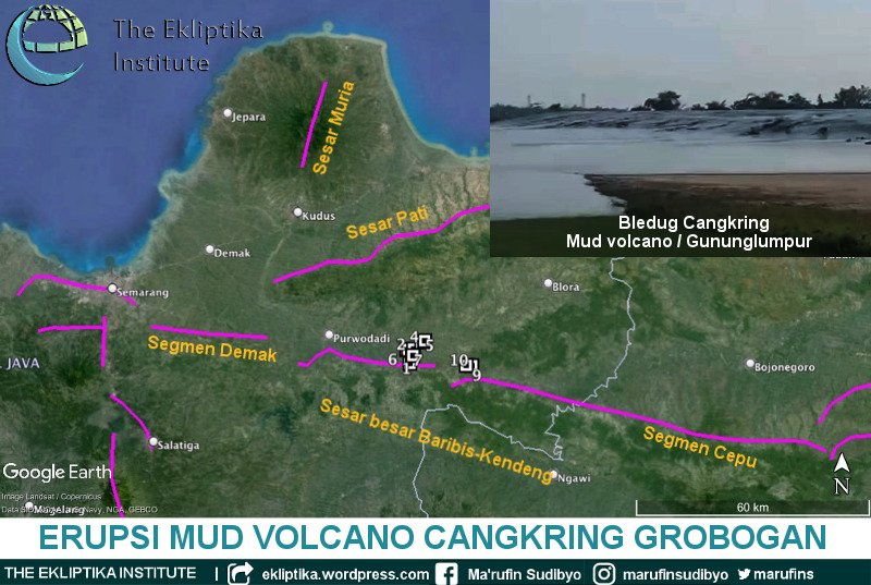 ~ Kurdo-nya Bledug Cangkring, Erupsi Gununglumpur di Grobogan ~ - utas - Beberapa saat pasca gempa utama di Gempa Bawean 2024 (M6,5) meletup Jumat siang 22 Maret 2024 TU, Bledug Cangkring (Kab, Grobogan, Jawa Tengah) mendadak melelerkan lumpur halus bercampur air hangat.