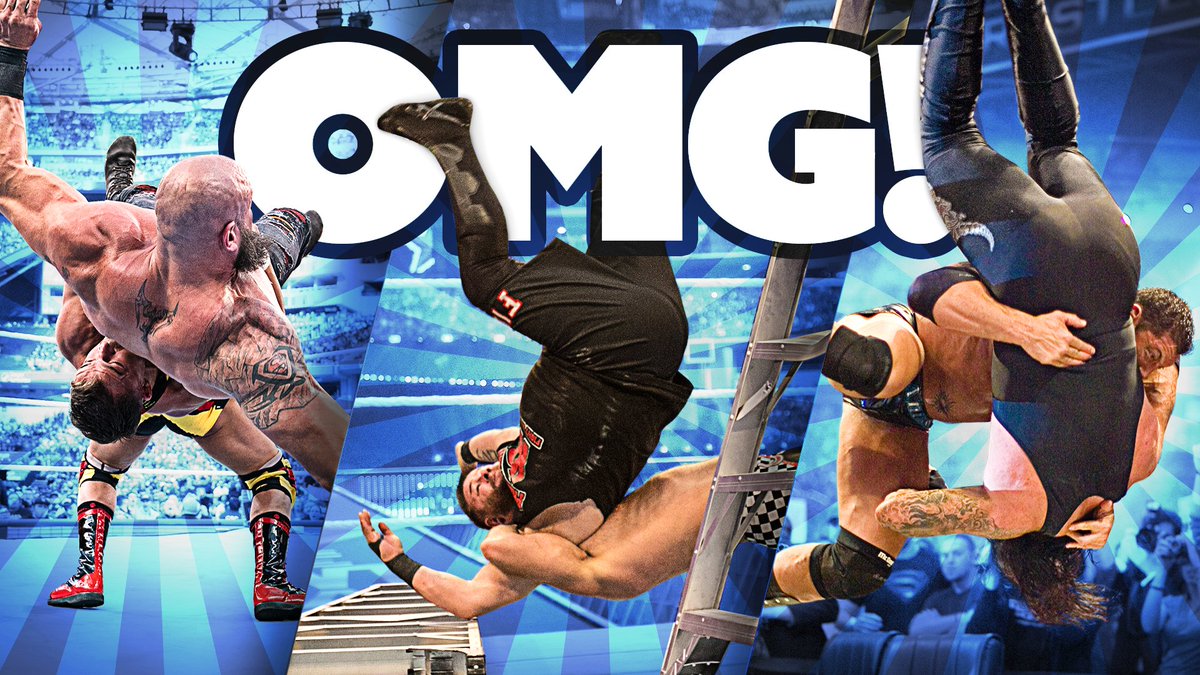 WWE's tweet photo. 1️⃣0️⃣0️⃣ #WrestleMania OMG Moves!

https://t.co/5qsUMmk6Kr https://t.co/gMhJNwf5R3