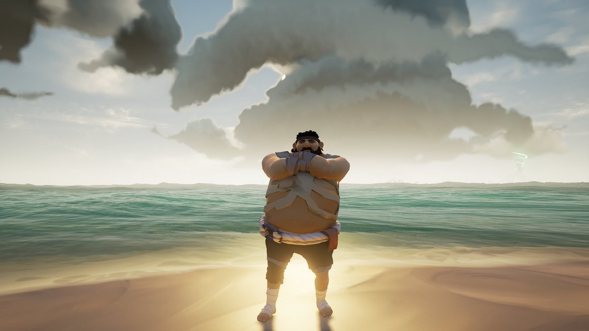 Henry saw some food and jumped off, little did he know it would leave him stranded. 🌴🥥 🍍 

Theme : Castaway

#Sot #SeaOfThieves #StyleOfThieves <a href="/SeaOfThieves/">Sea of Thieves</a>