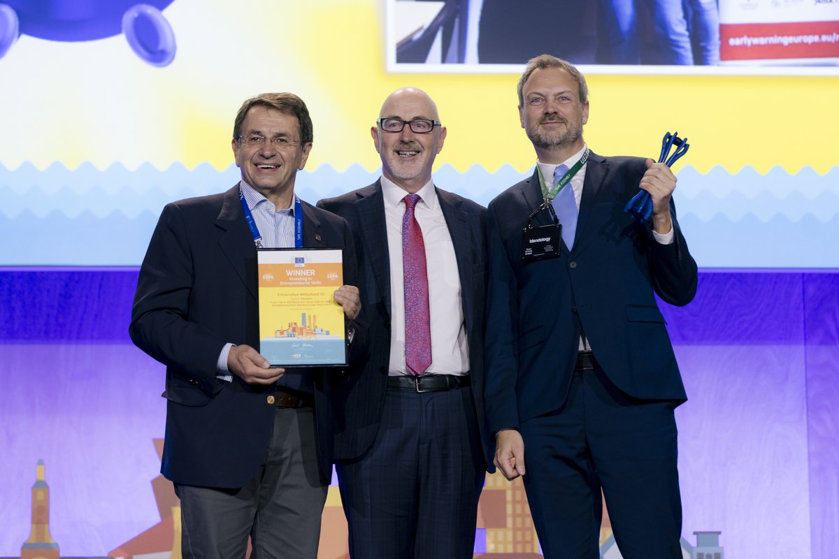 💬 'The award has given a massive boost to the visibility of our project' - ResC-EWE (@EarlyWarningEU), the winners of 2023's EEPA Category 2, Investing in Entrepreneurial Skills. Read the full interview ResC-EWE and find more info on #EEPA2024 ⤵️ single-market-economy.ec.europa.eu/news/conversat…