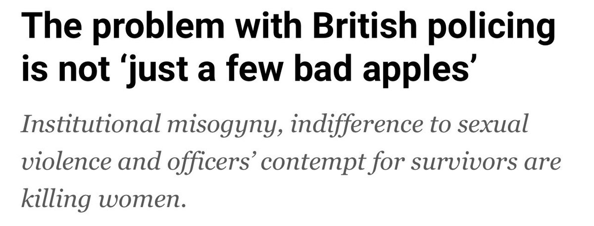 Survivors know the #Angiolini findings are the tip of an iceberg. 📰 My latest for @AJEnglish We must move beyond the rotten apples fairytales that excuses abuse of power - starting with the #GaiaPrinciple for #police accountability. #SarahEverard ❤️‍🔥 aljazeera.com/opinions/2024/…