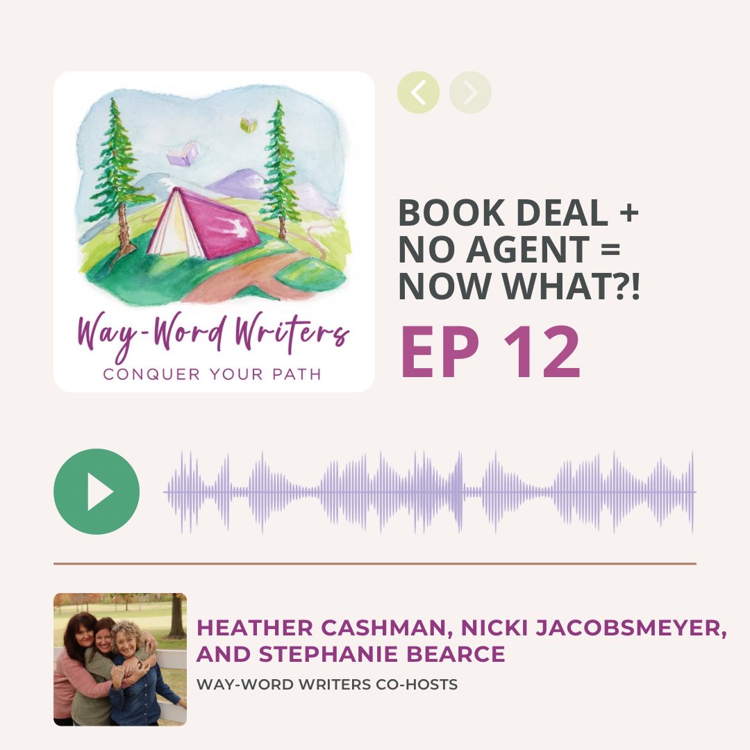 waywordwriters's tweet photo. 🎙️LISTEN NOW🎙️ Episode 12 - Book Deal + No Agent = NOW WHAT?!

https://t.co/B1WqChD1x3

#waywordwriters #conqueryourpath #writingcommunity #writerslife #writingpodcast #writingretreat #writingnewsletter #amquerying #NoAgent #getagent #BookDeal https://t.co/I7Vq6YHBkx