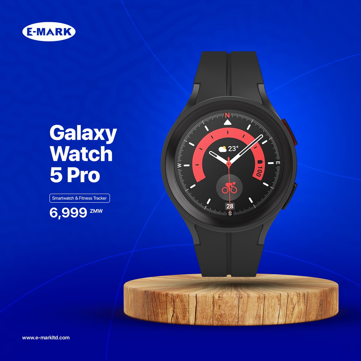 When it comes to battery life, the watch 5 pro remains unbeatable, its features, a perfect fit for outdoor adventure, the lightweight titanium casing and a sapphire glass AMOLED display an array class. #GalaxyWatch #5pro #ConnectingPeople.