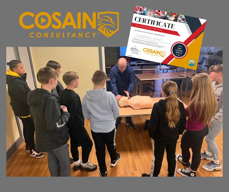 Today we taught a great bunch of kids Basic Life Support, how to use an AED and a few other relevant skills within First Aid. Their enthusiasm and attention made it a pleasure to teach these essential life skills. 
#firstaidtraining #CommunityMatters #learninglifeskills #medical