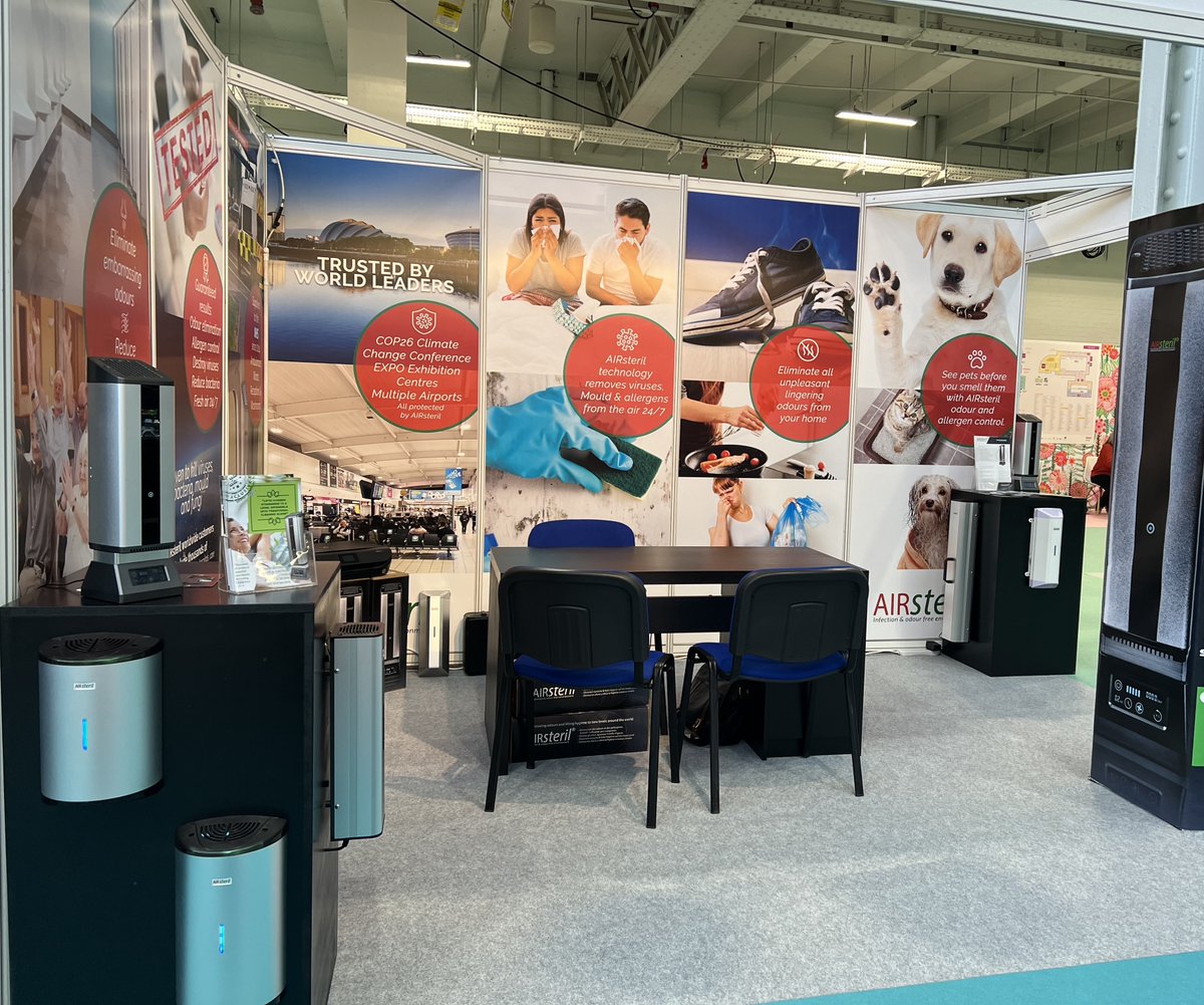 f you're in the area come visit our stand on the Ideal Home Show at Kensington Olympia (stand H580) running until 7th April, where we are officially launching our new ProtectAIR range desktop units to the domestic market.
#AIRsteril #infectioncontrol #odourcontrol #IdealHomeShow