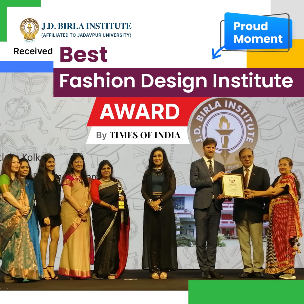 🏆🎉 Exciting News Alert! 🎉🏆 We are thrilled to announce that JDBI has been honored with not one, but TWO prestigious awards by Times of India! 🌟 We've been recognized as the 'Best BBA Institute' and 'Best Fashion Design Institute'! 🎓👗