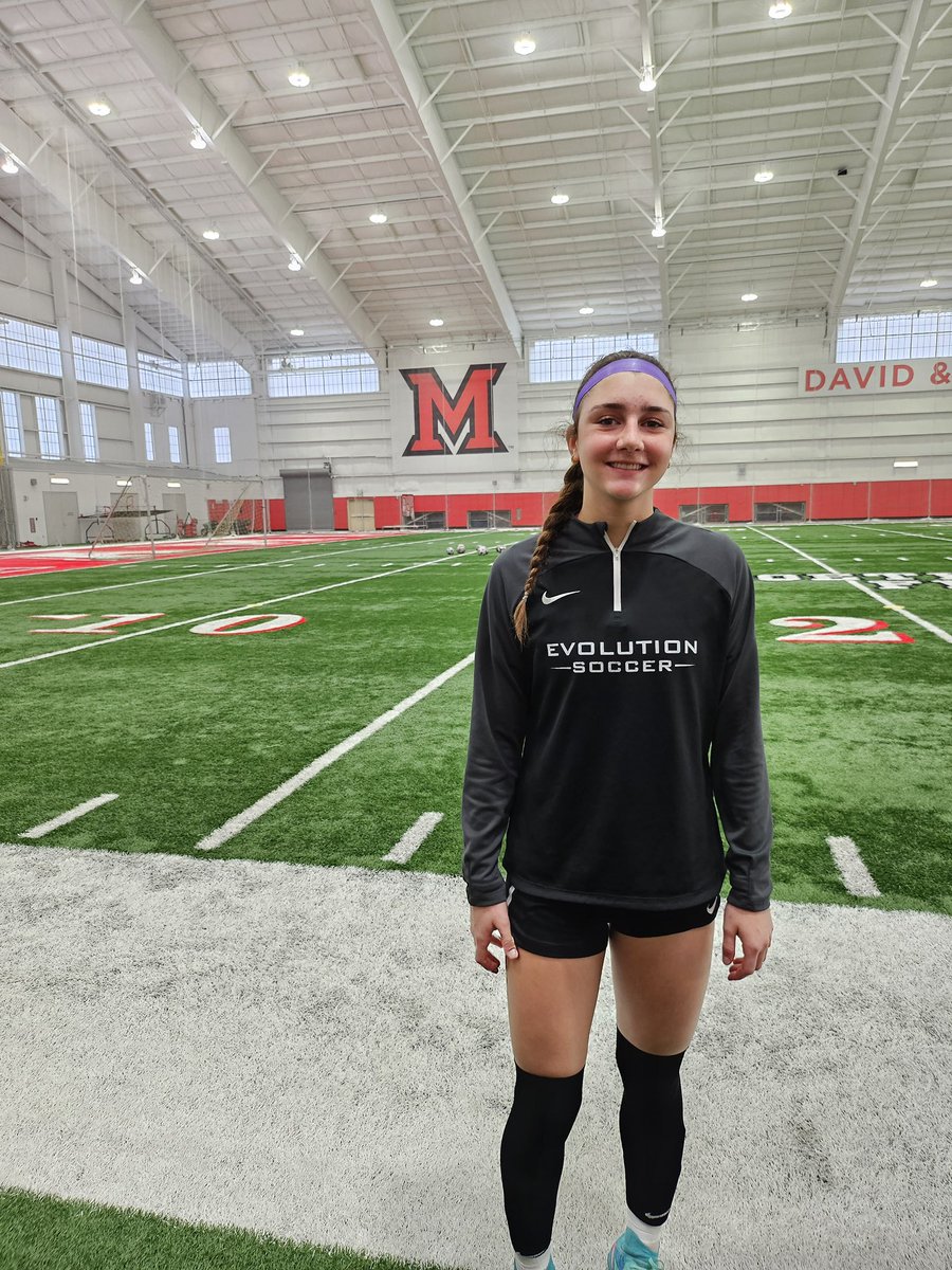 Thank you to @MiamiOH_Soccer for hosting a great ID Camp this past weekend. I had a great time training with your program, and seeing the beautiful campus! @SirmansCourtney @Rllegos5 @mikeacrane @ImYouthSoccer @SoccerMomInt @TheSoccerWire @girlssoccernet