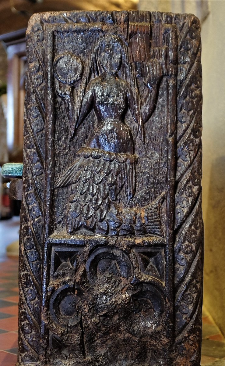 #FavouriteCarvings #WoodcarvingWednesday
Could not choose between these so you get two of the best Cornish bench ends in one: Altarnun 1510-1530 'Robert Daye maker of this work' and the Mermaid of Zennor C15. Both so beautiful.