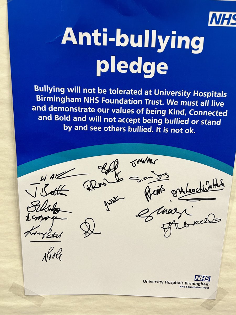olgalwalters's tweet photo. Day 2 of @uhbtrust #ShowYourSupport #Antibullying Campaign “Don’t suffer alone” #Stampitout @RCNSthBham @BarryPanton1 https://t.co/fsf0q84XEj