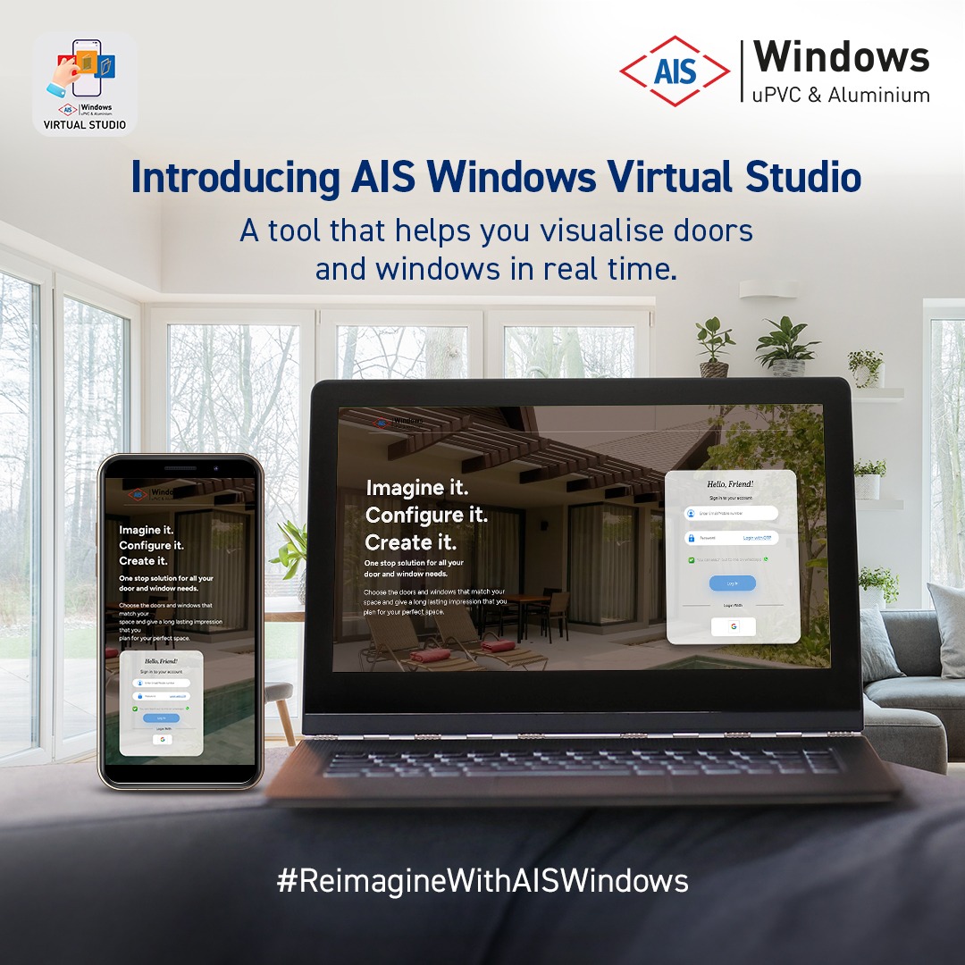 ais_windows's tweet photo. Explore the AIS Windows Virtual Studios today to see your spaces transform into masterpieces in real time!
To know more visit https://t.co/Kx9zedLg5Y
#AIS #AISWindows #VirtualStudio #TransformSpaces https://t.co/hLeyTzOhnd