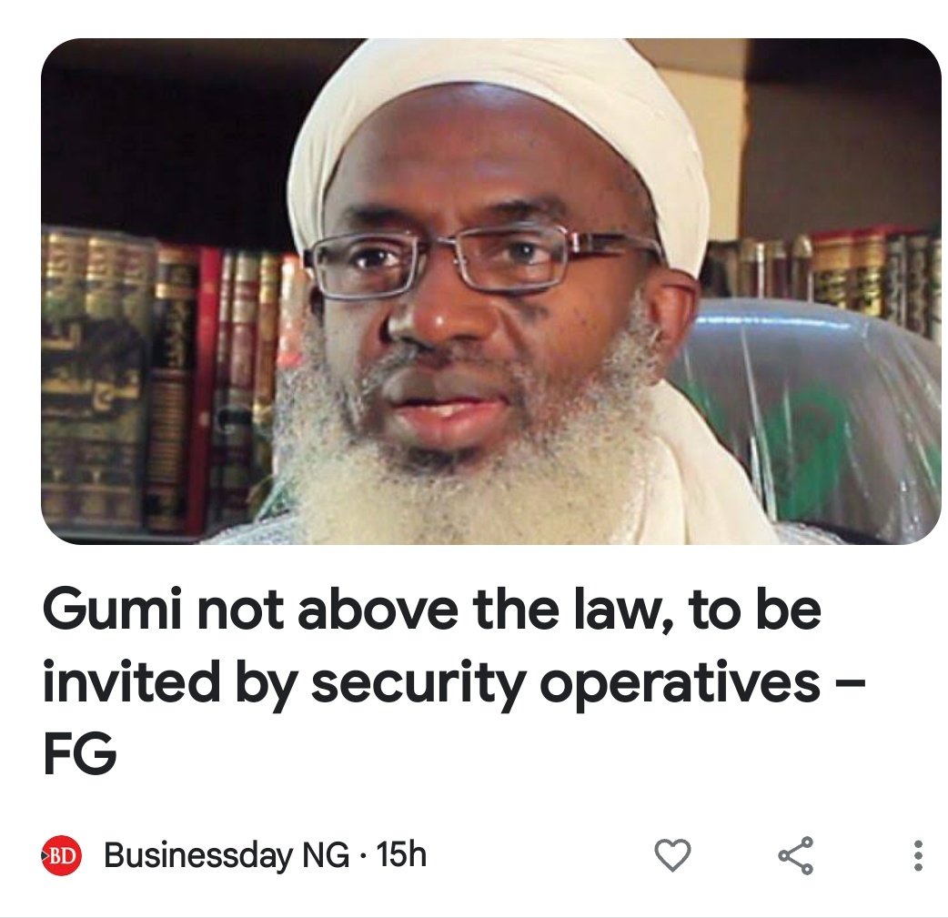 Mmbarau's tweet photo. "Nobody is above the law"
FG
Yet they know every bandit's hideout. Instead of doing something about it, they choose to intimidate innocent people. https://t.co/TQmwukkN3Y