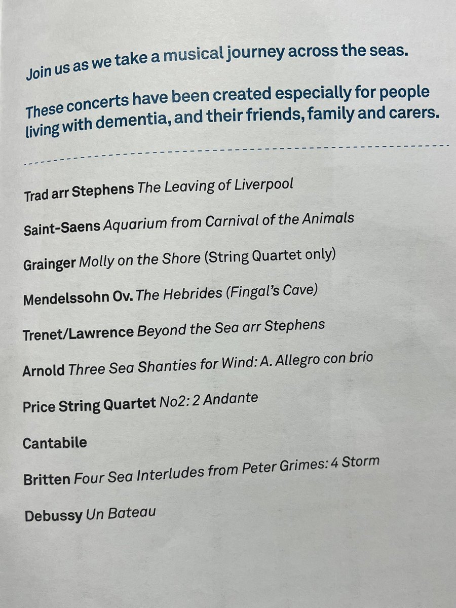 One of the loveliest library experiences I’ve ever had. A lunchtime concert with @liverpoolphil at Barrow Library. A packed house - swept away by the music of the sea @WandFCouncil