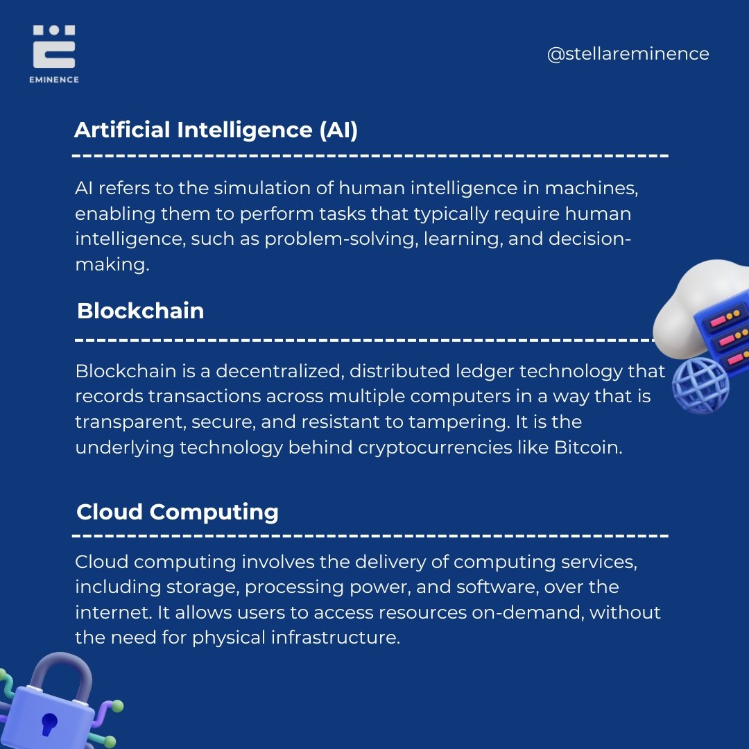 eminence_ng's tweet image. Understanding these tech terms is essential for staying informed about the latest technological advancements and trends shaping the digital landscape.
#TechTrends2024