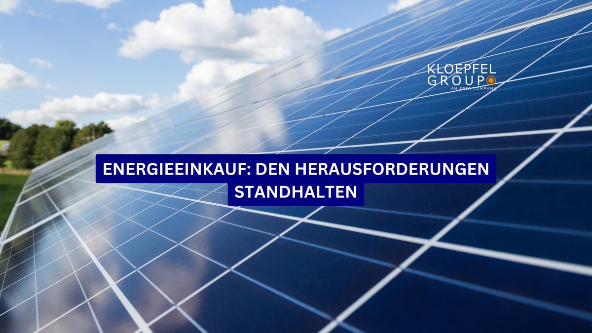 kloepfelgroup's tweet photo. Energieeinkauf: Den Herausforderungen standhalten. #Energie #Einkauf #supplychain https://t.co/pUEpmx6FeH https://t.co/QpcHcq9Elw