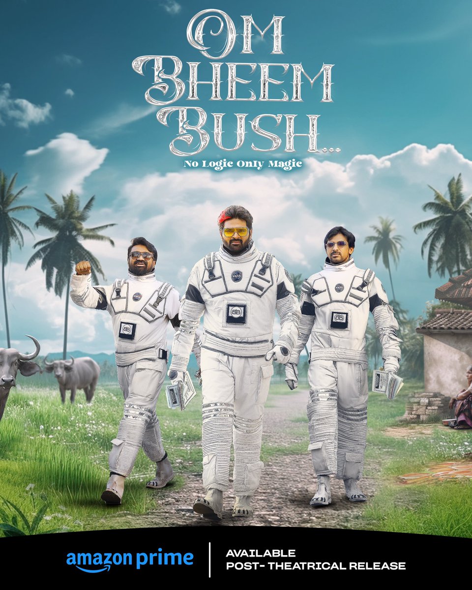 #OmBheemBush Is mad entertainment. Superb horror comedy with some crazy twists. Great mix of adult, comedy and horror. No logic only magic great explanation in the title itself. Perfect performance by the trio. Highly recommend. Bang bros👑🔥. 4.2/5🌟