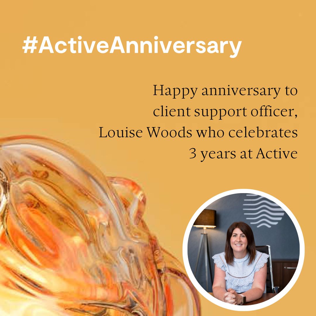 Wishing a very happy #ActiveAnniversary to 👇 👇 🎂 @LouiseWActive who celebrates3️⃣years at Active #TheClearAdvantage #FinancialPlanning @RachelMActive @KarlPActive @PaulGActive @AndrewGActive