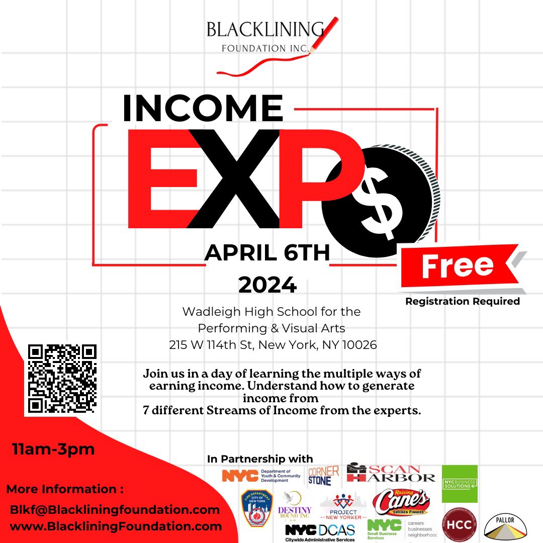 BlacksInTechNYC's tweet image. Want to learn about wealth growth and network? 💰📈

Join us as BIT NYC speaks at the Income Expo hosted by Blacklining Foundation, Inc.

This event is FREE and open to everyone. Just register online with the link below🔗

lnkd.in/ewCp9mYt

We hope to see you there ✨
