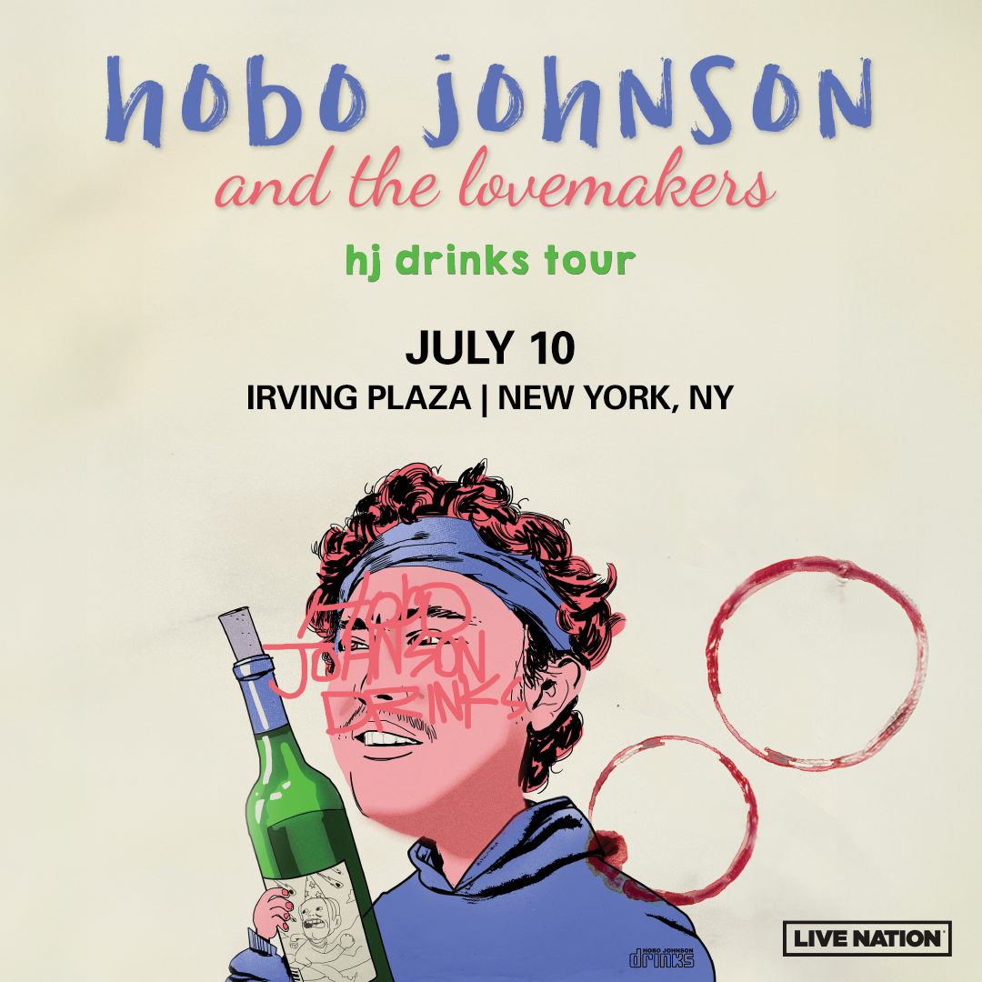 JUST ANNOUNCED 🔥 Hobo Johnson & The Lovemakers: hj drink tour - July 10th! 🎫 Presale | Wed | 10am | Code: KEY 🎫 On Sale | Thu | 10am 🎫 livemu.sc/3TPTDBr