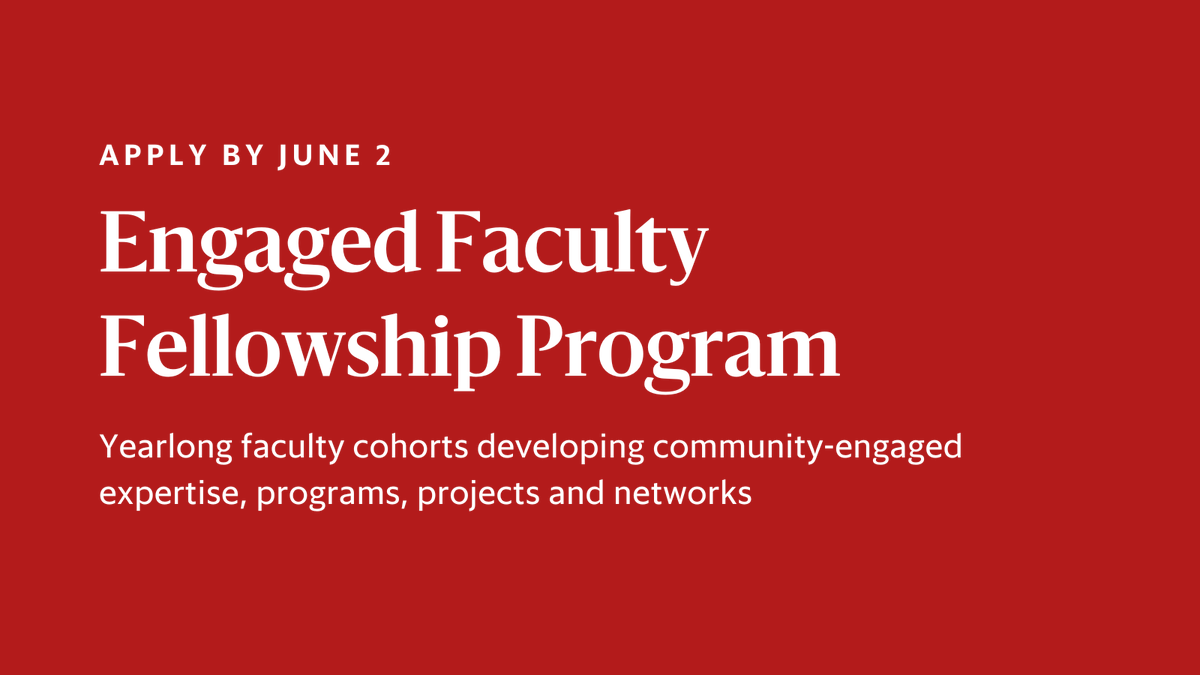 We're accepting applications for our 2024-25 Engaged Faculty Fellowship cohorts! Fellows join a vibrant network dedicated to advancing community-engaged learning across Cornell. They meet monthly to discuss readings, share projects & workshop challenges. einhorn.cornell.edu/opportunity/en…