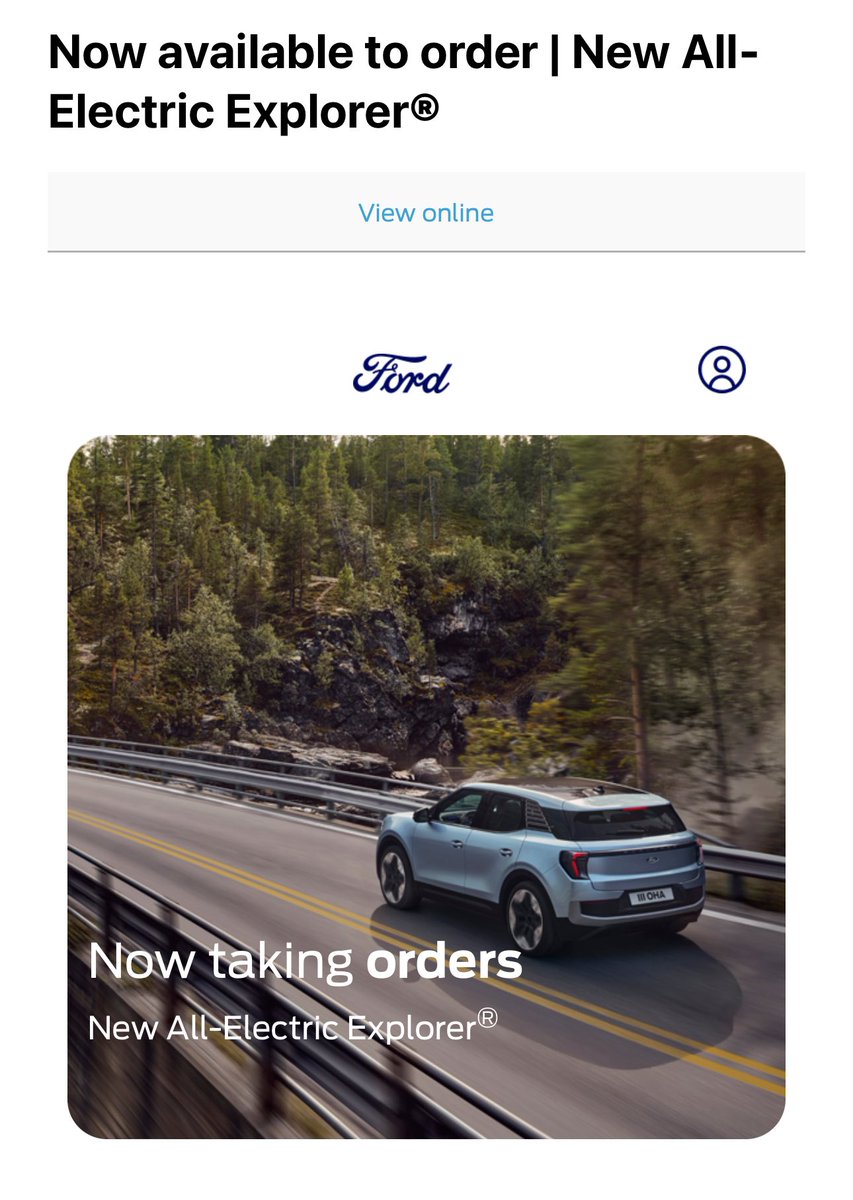 PeoplesTariff's tweet photo. Oh look just in time for @Everyth1ngElec #EElondon @forduk have finally released the NEW #BEV #FordExplorerEV taking orders now - who’s going to get one ? Delivered in 6 months so doubt if you can test drive one yet? @GinnyBuckley @ElectrifyingCom https://t.co/kSKf4K11l6 https://t.co/7S5lEdnkrd