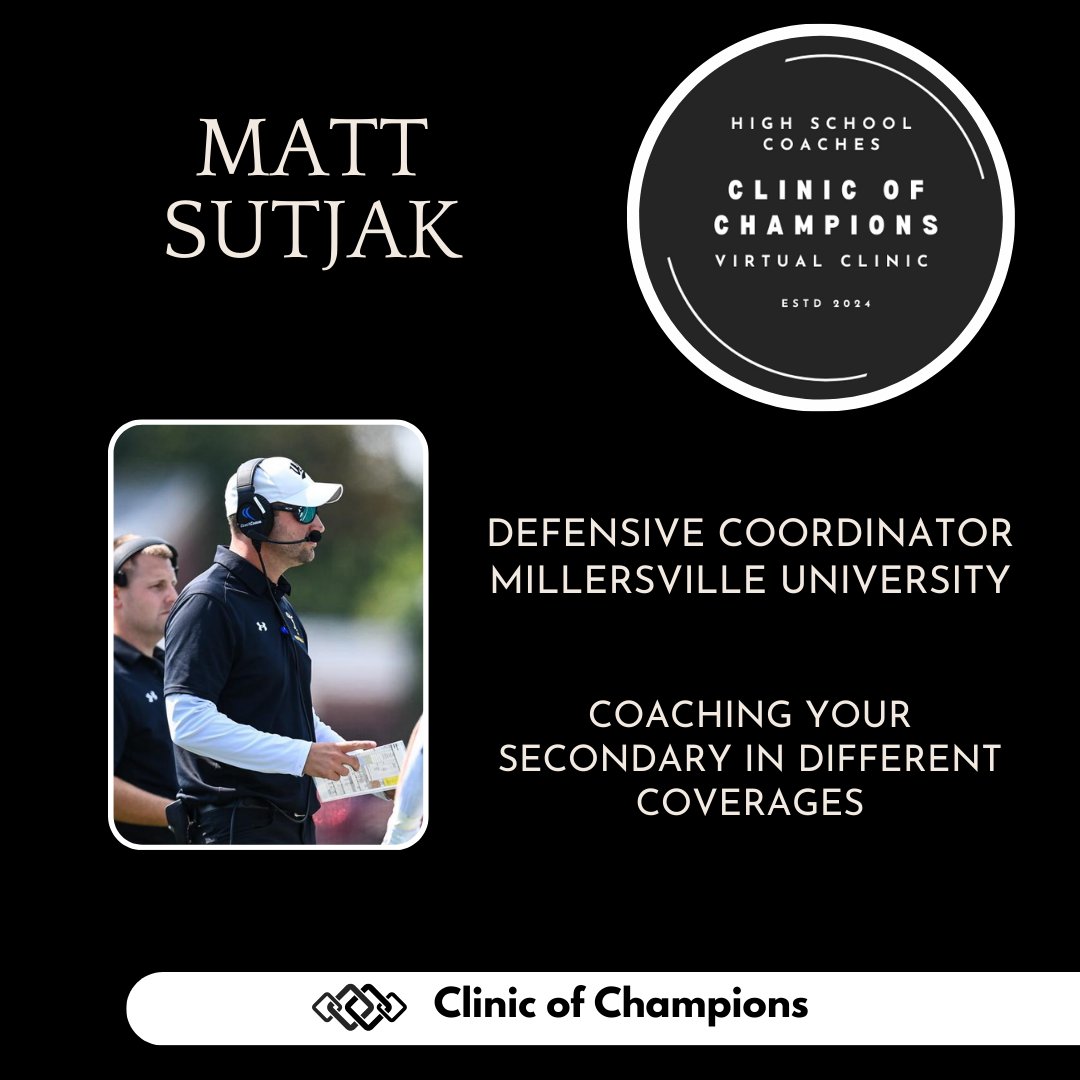 Just a few of our speakers on the first night of #highschoolvirtualclinicofchampions @CoachWeachter @AndrewErby @FBCoach_English @MrWarHistory @Coach_Sutjak @BlueRaiderPride There's still time to access this convenient clinic opportunity! Coc.coachesclinic.com