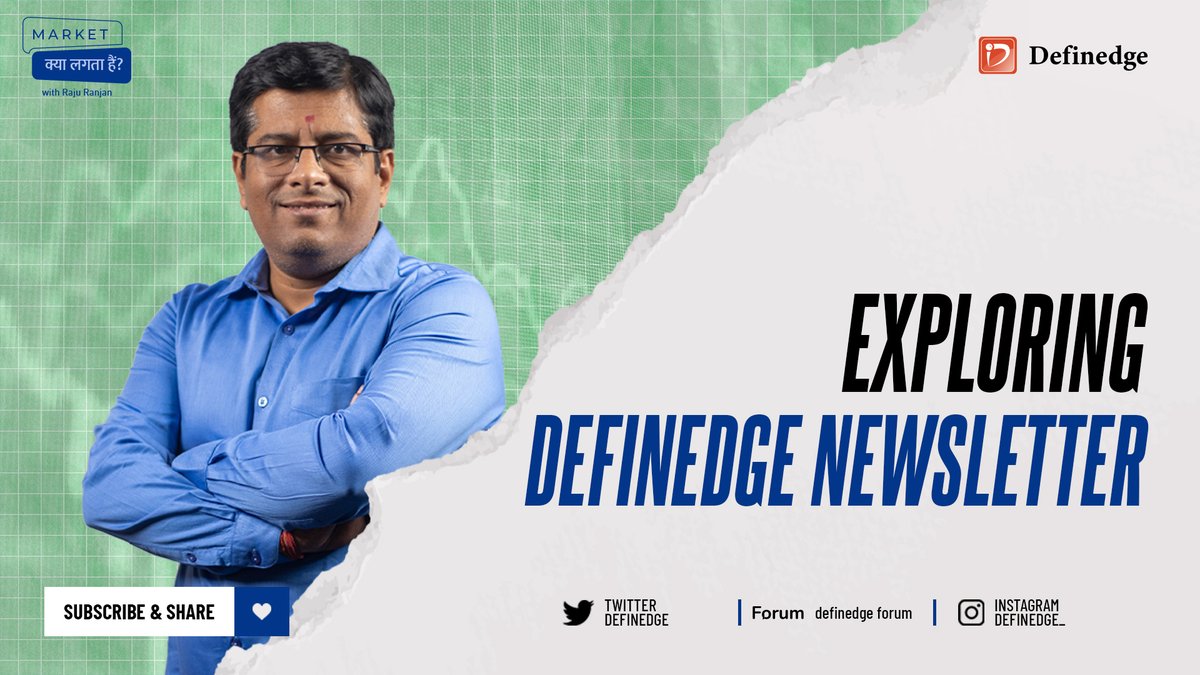 Definedge's tweet photo. @rajran06 takes us through the Definedge Newsletter in the latest MKLH video on #Definedge YouTube Channel! 

Watch Now : https://t.co/kUdiVKKipR

#MKLH #newsletter https://t.co/NHt2lZwaVH