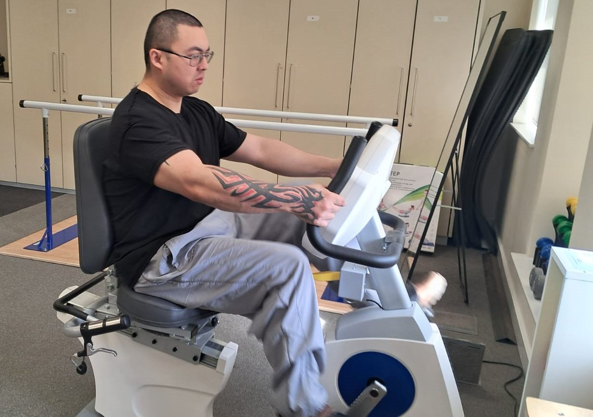 Sutton House clients have been making the most of our on site gym today. A great opportunity to have a go on our new equipment.
#exercise #exercisetogether #braininjury