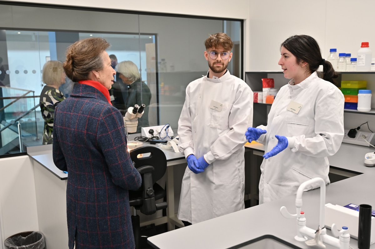 SRUC's tweet photo. HRH The Princess Royal, Princess Anne, opened our Rural and Veterinary Innovation Centre (RAVIC) in Inverness today. The £12.5m facility is a game-changer in  developing new links between science and industry. 

Read more: https://t.co/x6wVOr0bhp

@RoyalFamily @SRUCVetSchool https://t.co/mmCWCGmPNw