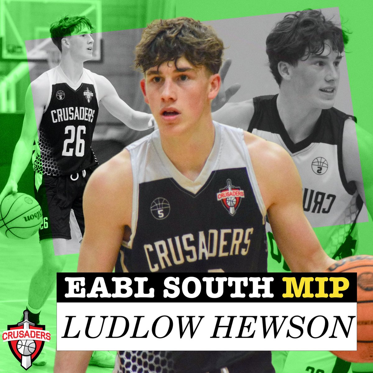 🌟 LUDLOW HEWSON - MIP. The Canterbury Academy guard picks up the EABL South MIP award. #WeAreCrusaders