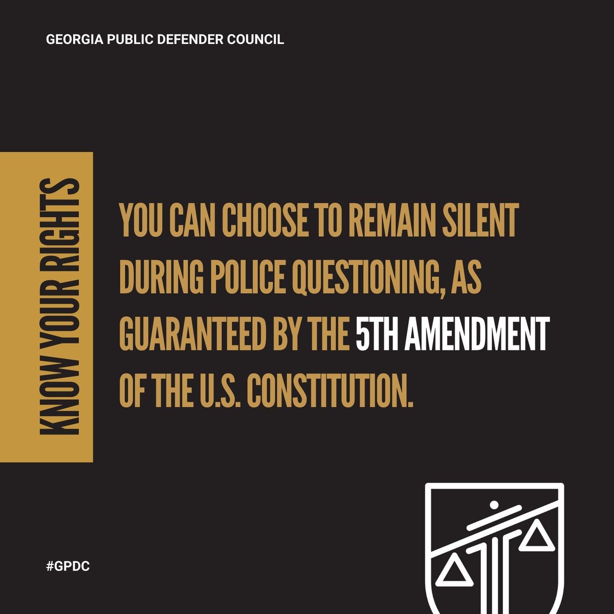 🚨 Know Your Rights Alert! 🚨 Did you know that you have the right to remain silent during police questioning? Thanks to the #5thAmendment of the U.S. Constitution, you can choose not to answer questions to avoid self-incrimination #Share to spread the word! 📚✊ #KnowYourRights