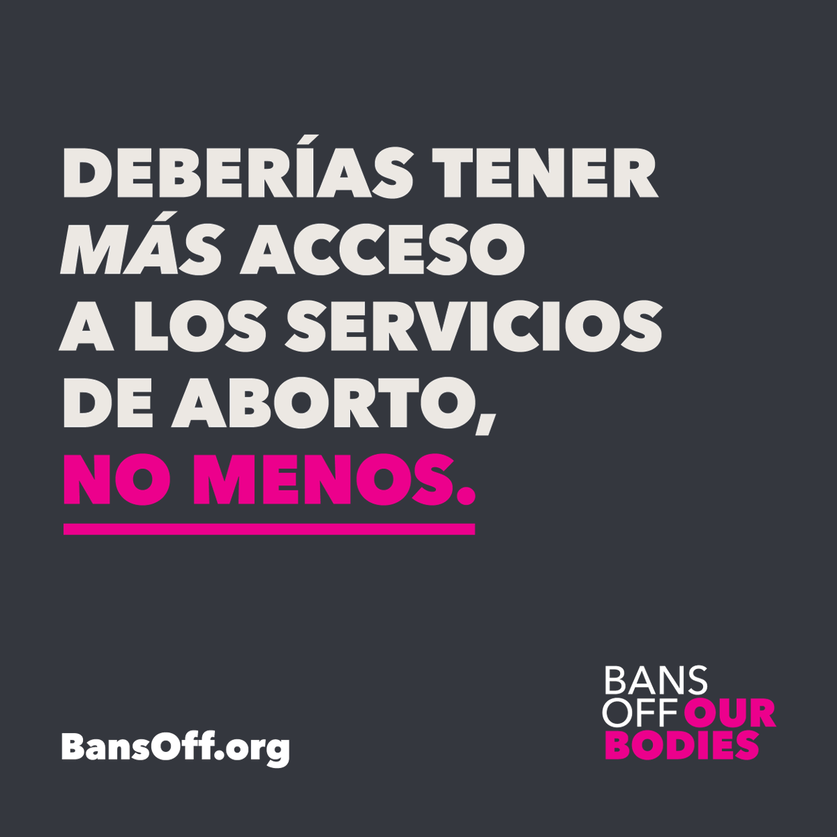 Today, the #SupremeCourt will hear arguments about the future of access to mifepristone.

Limiting mifepristone access is part of a political strategy to control your life and your future — full stop. #BansOff
