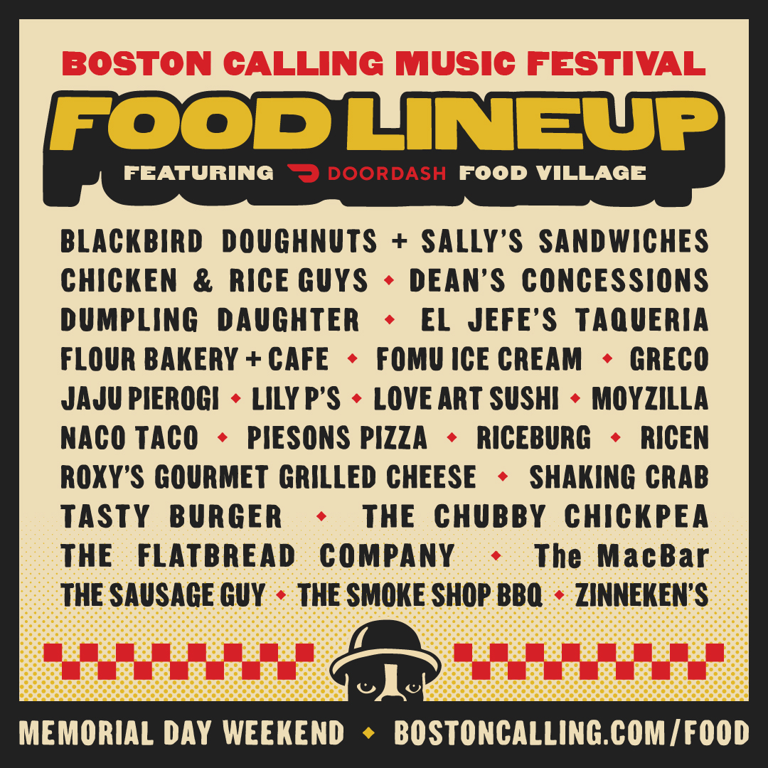 Come for the killer music, stay for the killer eats 🍔🌮🍕 #BostonCalling