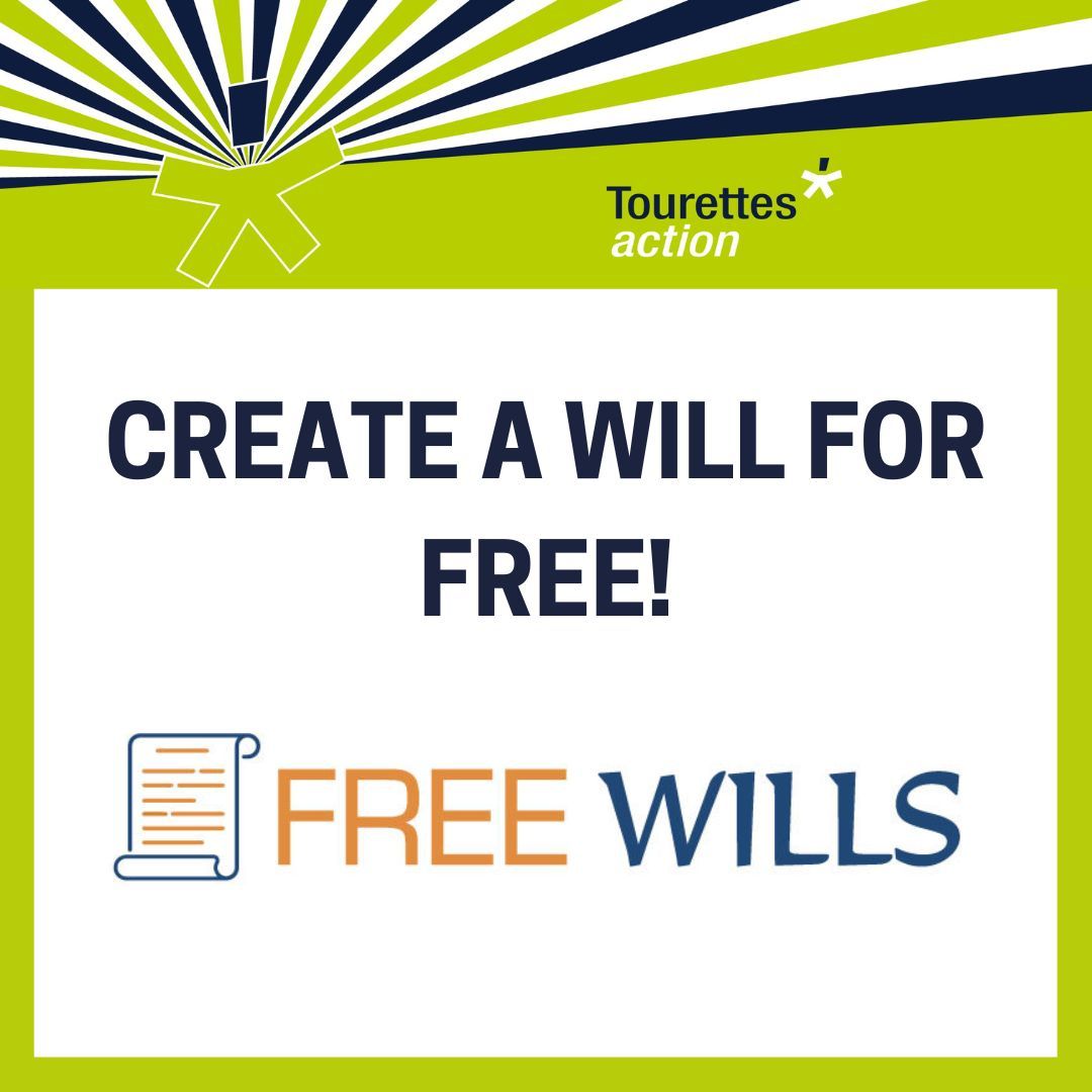 Making your Will can seem like a daunting job – but it doesn’t have to be. We’ve partnered with @freewillscouk to offer you a free will-writing service #FreeWillMonth #Tourettes #TouretteSyndrome