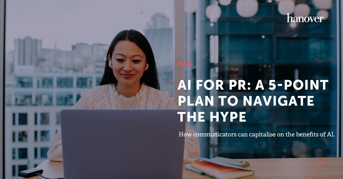 Following the recent announcement of our partnership with InferenceCloud, our Group Managing Director Gary Cleland shares his advice to communicators when using AI. Read here for his 5-point plan: hanovercomms.com/insight/ai-for…