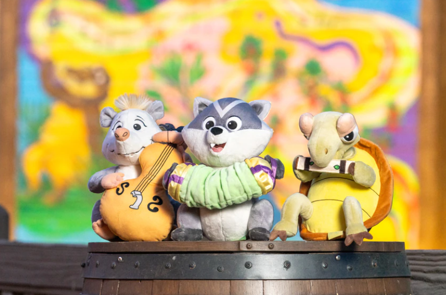 NEW: Disney shared new details about the critter musicians that will be featured in Tiana's Bayou Adventure. In this scene, the band will be playing “Gonna Take You There' from “The Princess and the Frog.' Also - Beau, Apollo and Rufus plushies will be available soon.