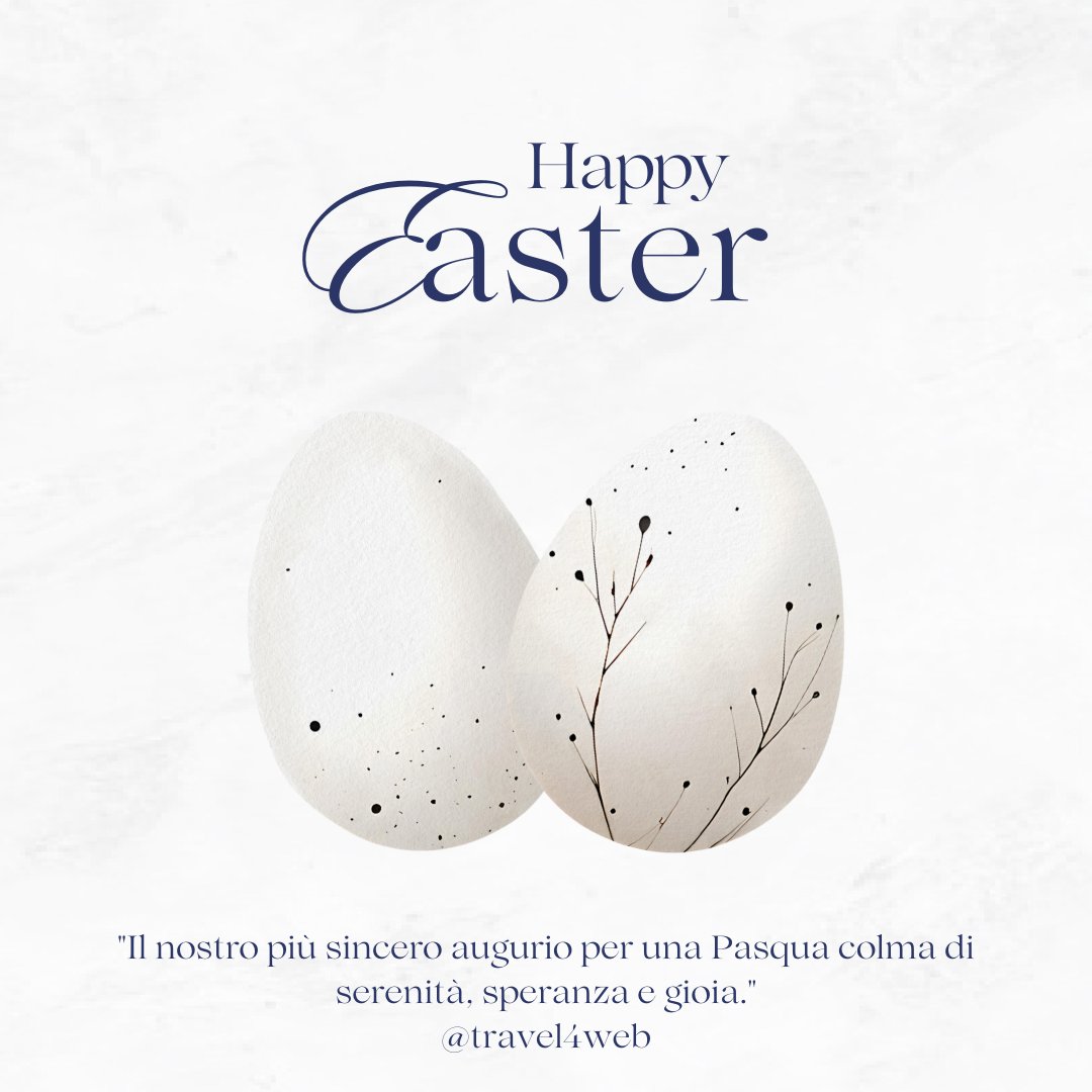 Happy Easter da tutto il nostro Staff! <a href="/t4webmarketing/">T4W - web marketing</a> #happyeaster #pasqua #PASQUETTA