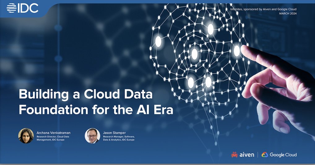 Unlock the power of data in the AI era with our latest IDC InfoBrief! 📊 Discover how to build a solid cloud data foundation for innovation and growth. Download now: ow.ly/uxBY50R27nm #DataFoundation #AI #CloudComputing @googlecloud