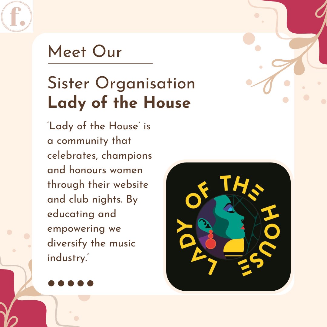 Join us in celebrating our incredible sister organisation Lady Of The House for empowering and uplifting women in dance music! Let's continue to support each other and make a change in the music industry!💃🎶 #WomenInMusic #ChampioningChange'
