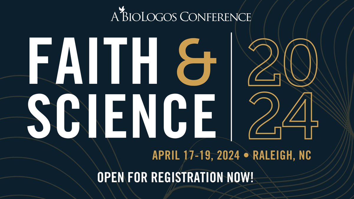 The BioLogos national conference is back! Join us April 17-19 in Raleigh, NC and online for the Faith & Science 2024 conference as we explore God’s Word and God’s World together! Visit conference.biologos.org for information, speakers, and tickets. We can't wait to see you there!