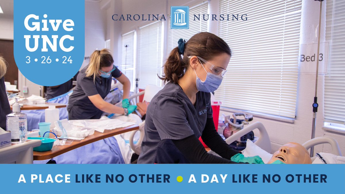 Students! School of Nursing Alumni Association Chair Mary Maddrey Chandler, BSN ‘83 will make a $1,000 gift to support their student scholarship initiative when 25 students make a gift of any size to the Senior Class Campaign fund. → giveunc.unc.edu/cause/school-o…
