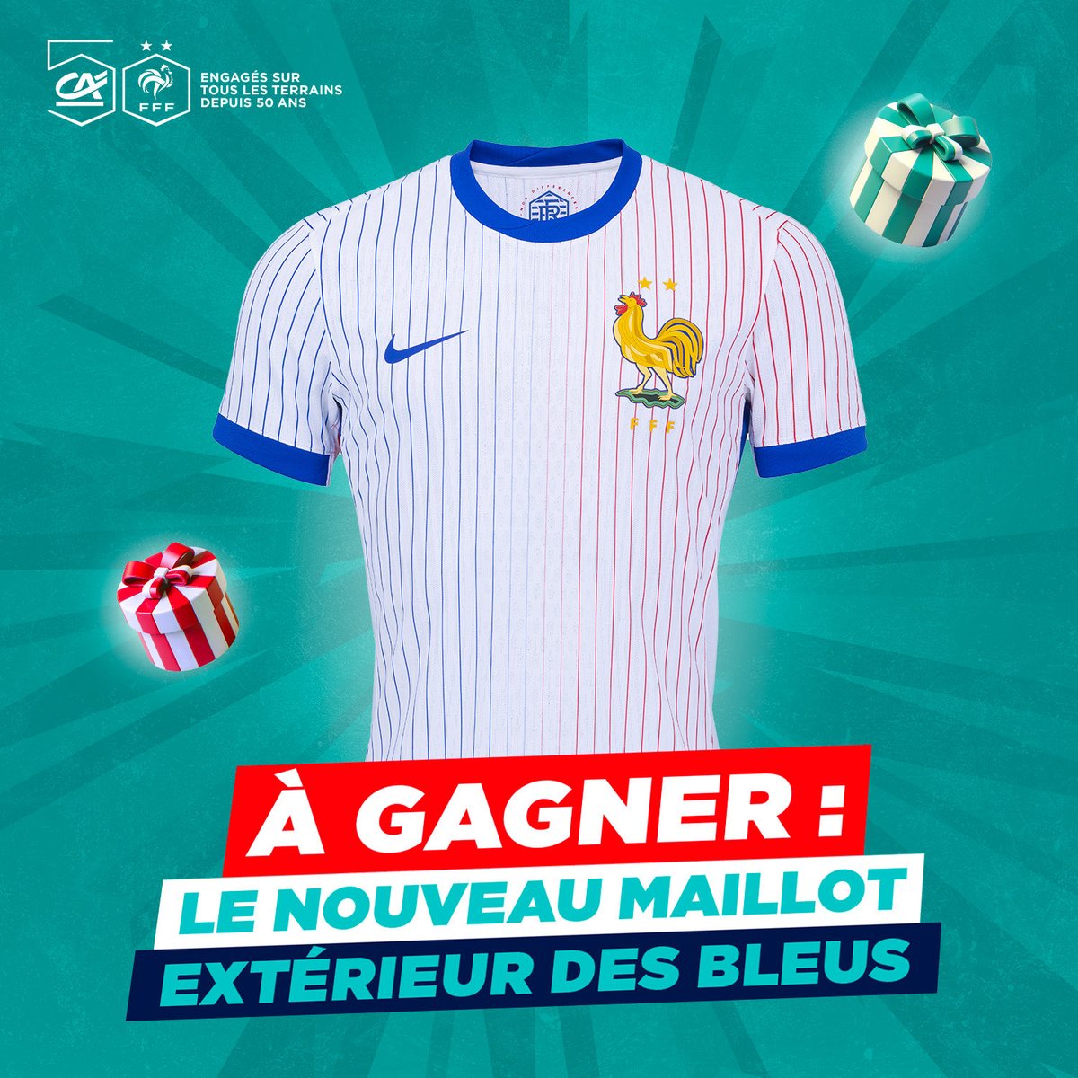 🎁 À GAGNER : 𝗹𝗲 𝗻𝗼𝘂𝘃𝗲𝗮𝘂 𝗺𝗮𝗶𝗹𝗹𝗼𝘁 𝗲𝘅𝘁𝗲́𝗿𝗶𝗲𝘂𝗿 𝗱𝗲𝘀 𝗕𝗹𝗲𝘂𝘀 ! 🤩🇫🇷 𝘗𝘰𝘶𝘳 𝘵𝘦𝘯𝘵𝘦𝘳 𝘵𝘢 𝘤𝘩𝘢𝘯𝘤𝘦 : 🔁 RT + FOLLOW @tousuncotefoot 🖊️ Mentionne en commentaire ta taille de maillot 🍀 Le gagnant sera contacté en DM lundi 1er avril