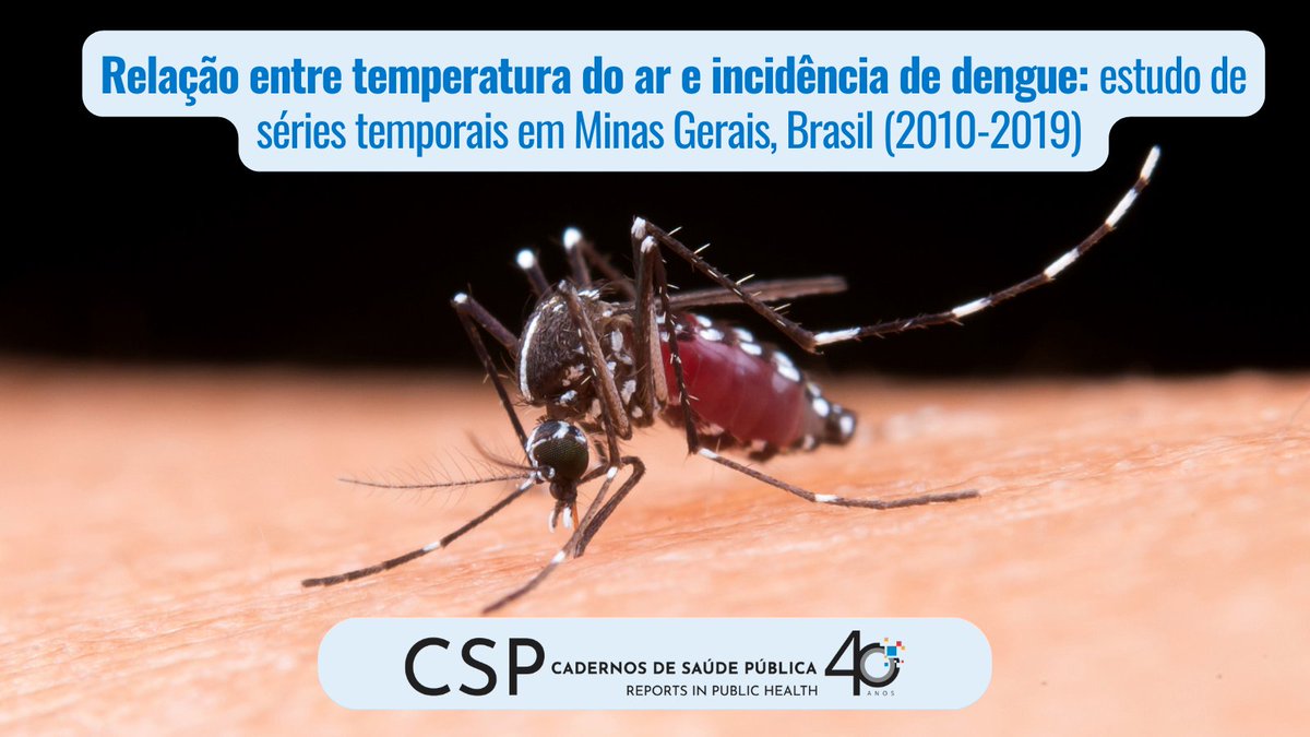 📚Pauta na @borinasredes, estudo avalia a relação entre temperatura mínima do ar e incidência de dengue em microrregiões de Minas Gerais.

🦟Temperaturas frias moderadas e extremas têm efeito protetivo, já as moderadas quentes elevam o risco da doença: bit.ly/3IYuGgR.