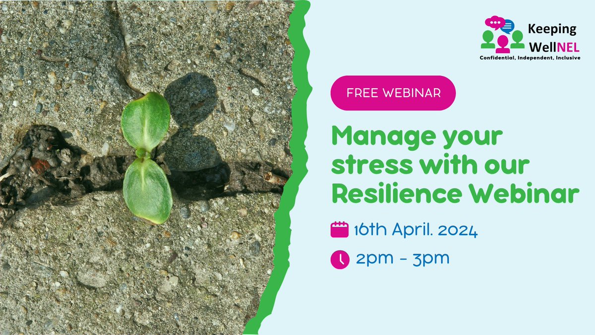 Join us on 16th April for our Stress Resilience Webinar! Discover how to identify stress, learn coping mechanisms and access further resources. Elevate your stress management skills. 

Sign up here:buytickets.at/keepingwellnel…