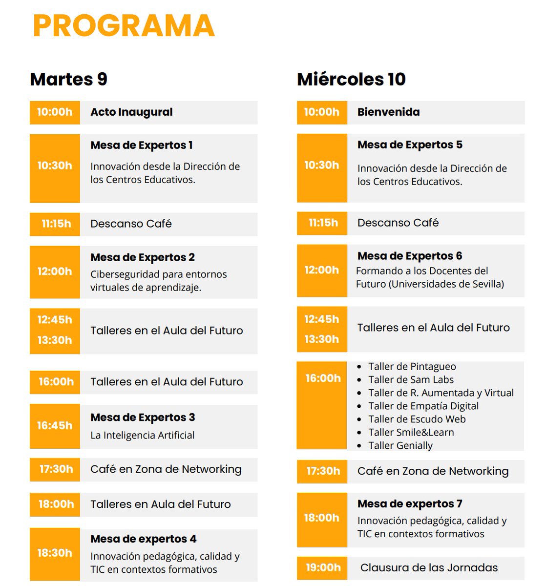 Innova&Educación (@innovaeduca_) on Twitter photo 🗓️ 9-10 de abril
🪧Ciudad del Conocimiento (Dos Hermanas)
ℹ️ <a href="/hermesenred/">Hermes Interactiva</a> y <a href="/SamsungEspana/">Samsung España</a>
🎓Nos gustaría contar contigo, tomarnos un ☕, y que puedas disfrutar de nuestra 🛜Aula del Futuro de más de 300 m2 con Talleres y Mesas con ponentes top 🙌
✍️ pqwz98yl9uu.typeform.com/to/G8rkSlgr 🗓️ 9-10 de abril
🪧Ciudad del Conocimiento (Dos Hermanas)
ℹ️ <a href="/hermesenred/">Hermes Interactiva</a> y <a href="/SamsungEspana/">Samsung España</a>
🎓Nos gustaría contar contigo, tomarnos un ☕, y que puedas disfrutar de nuestra 🛜Aula del Futuro de más de 300 m2 con Talleres y Mesas con ponentes top 🙌
✍️ pqwz98yl9uu.typeform.com/to/G8rkSlgr