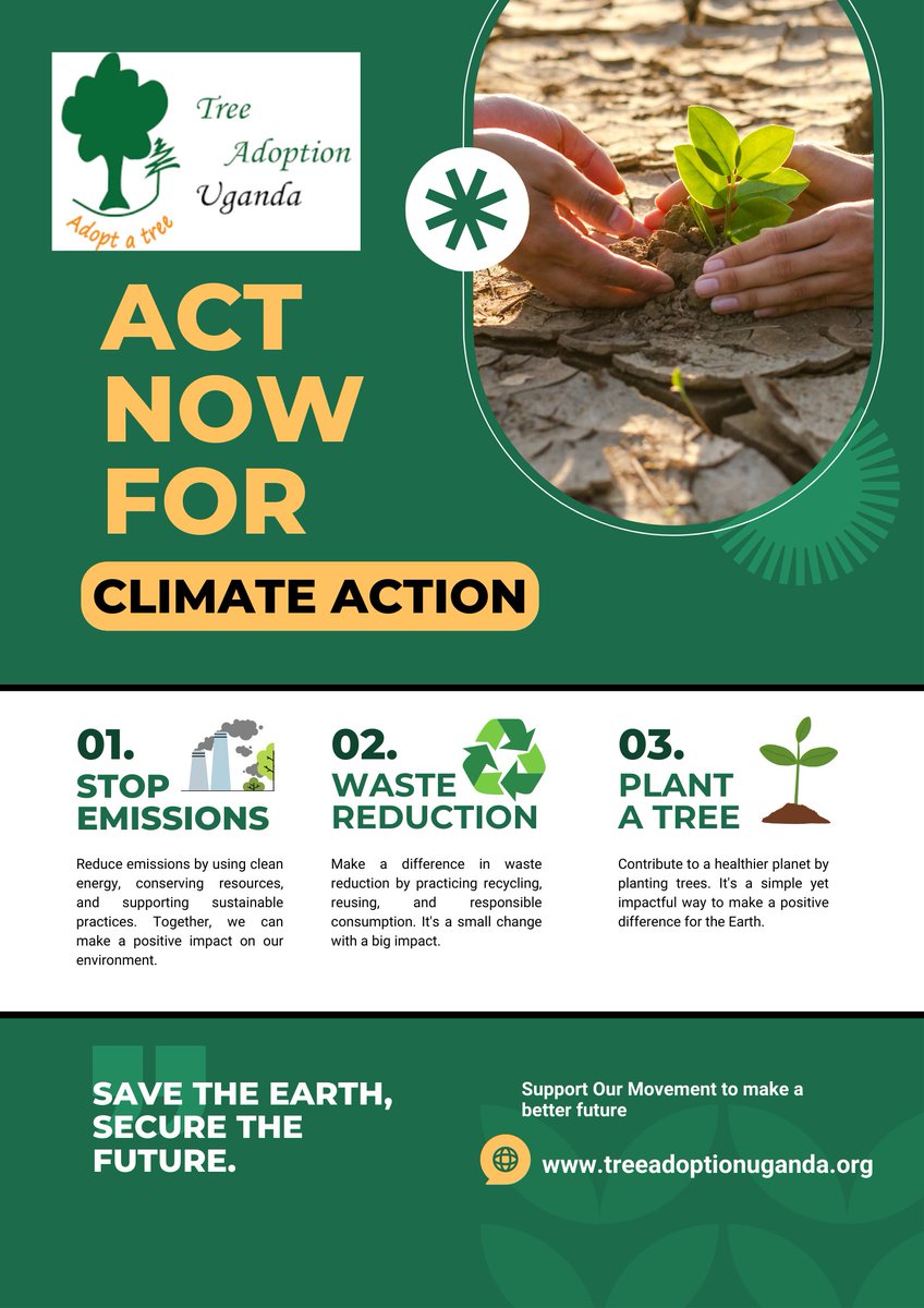 Climate action is one of the most fundamental topics of the modern world. However, like its name suggests, it should be entrenched in tangible actions geared towards revamping the environment. It is not enough to just speak. It's time to act! #ClimateActionNow