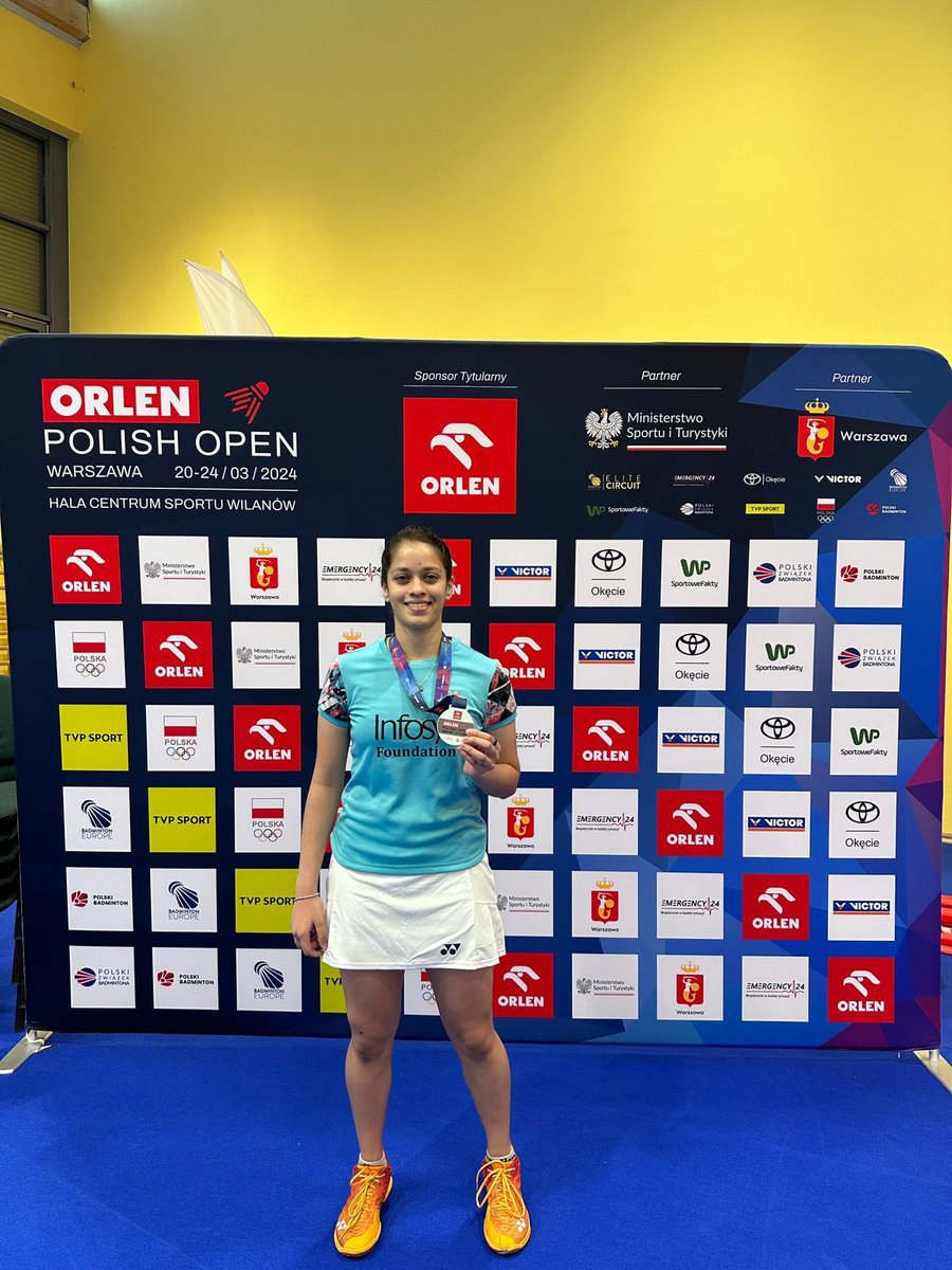 It’s Silver for Tanya Hemanth at the Polish Open 2024! Congratulations!! <a href="/Infy_Foundation/">Infosys Foundation India</a> <a href="/YonexSunriseIn/">Yonex Sunrise India</a> <a href="/BAI_Media/">BAI Media</a> <a href="/Media_SAI/">SAI Media</a>