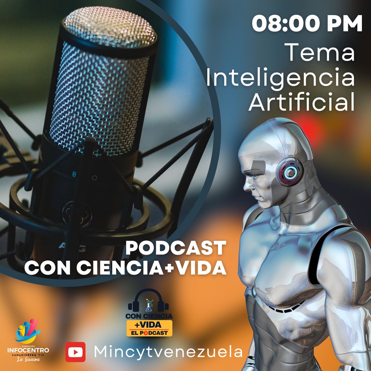 ¿Te apasiona la Inteligencia Artificial? No te pierdas hoy martes a las 8 PM el Podcast Con Ciencia + Vida con la ministra Gabriela Jiménez, Jessica Dos Santos y el experto Ronald Delgado
#ForjandoElCaminoDeBolívar
<a href="/NicolasMaduro/">Nicolás Maduro</a>
<a href="/Gabrielasjr/">Gabriela Jiménez</a>
<a href="/LaRosaInfoVE/">LaRosaInfoVE</a>
<a href="/BrigadasCHCH/">Brigadas comunicacionales Hugo Chávez</a>