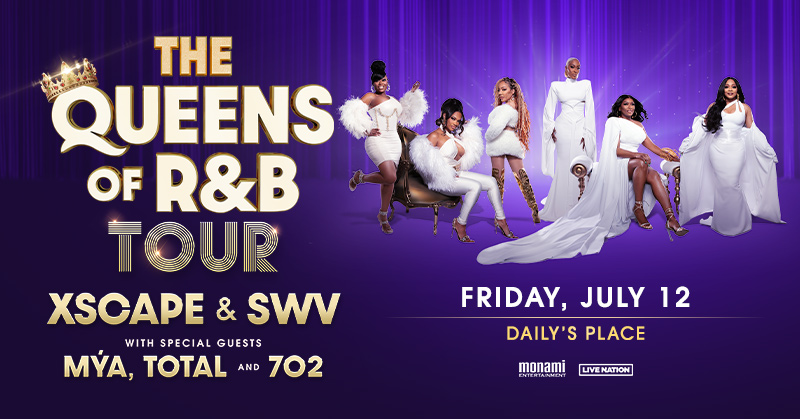 Sing it, Ladies! 🤩🎤 @thegroupXSCAPE and @therealSWV are bringing THE QUEENS OF R&B TOUR to Daily's Place on July 12th with special guests @myaplanet9, Total and 702! Tickets on sale Friday, March 29 at 10am local. 🙌 For more info, visit dailysplace.com.