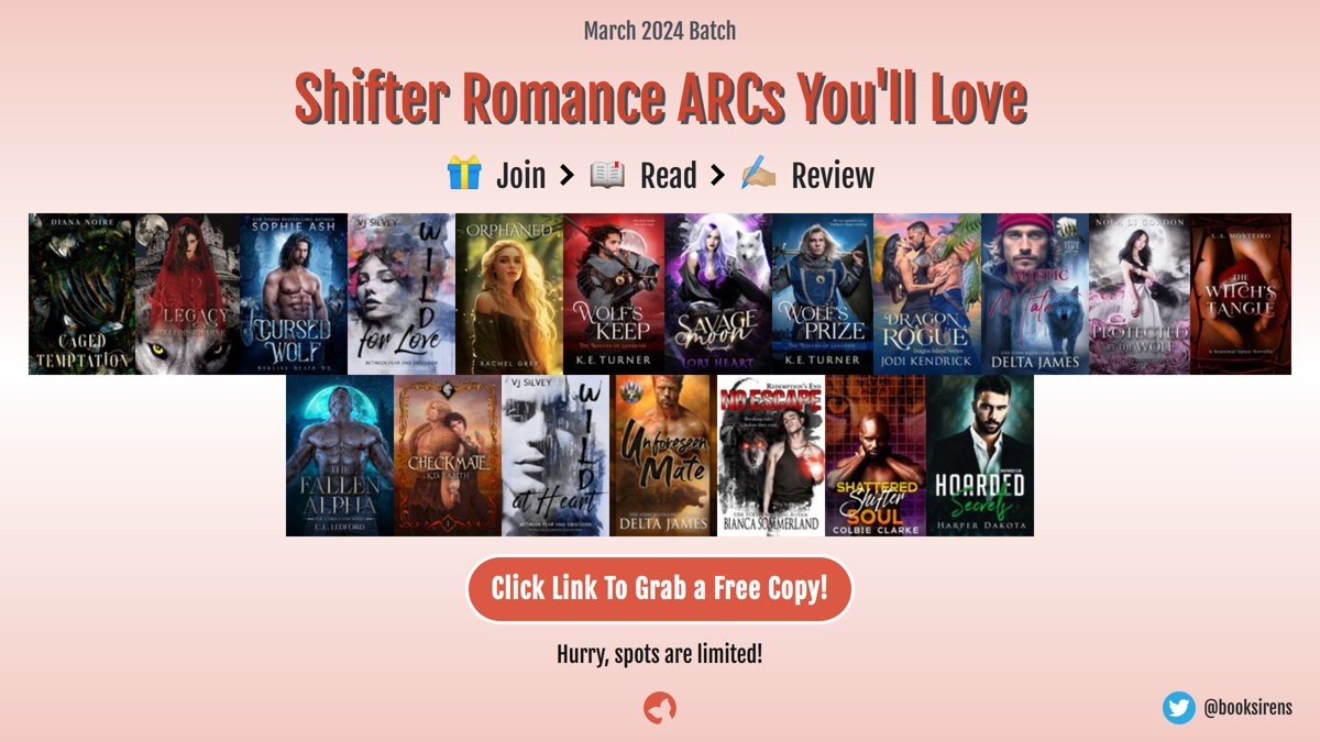 #Shifterromance #Reader Copies available @booksirens booksirens.com/bundle/shifter… #RomanceReaders #shifters #pnr #BookTwitter